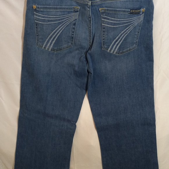 7 FOR ALL MANKIND - JEANS - LIGHT WASH - SIZE 28 (EUC) - Picture 2 of 3